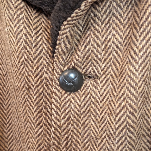 Land-N-Lakes | Vintage | 1960s | Minnesota | Tweed + Faux Fur Wool Overcoat - Picture 8 of 15